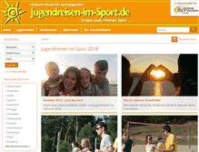 Tablet Screenshot of jugendreisen-im-sport.de
